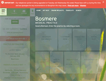 Tablet Screenshot of bosmerepractice.co.uk
